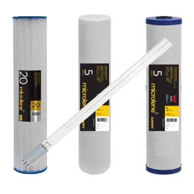 Filtration Station — Puretec P, G13 & R11 Compatible Replacement Kit (Cartridges + RL6 UV Lamp)