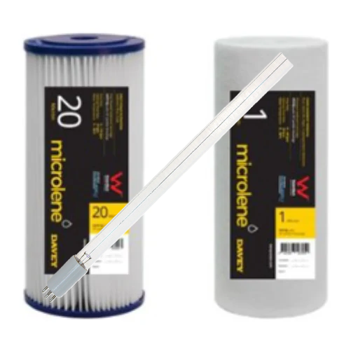 Filtration Station — Puretec G8, R3 & WU-UV100 Compatible Replacement Kit (Cartridges + RL6 UV Lamp)