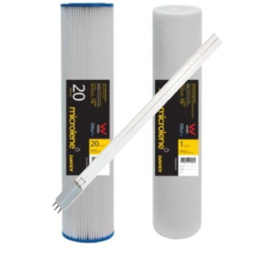 Filtration Station — Puretec G9, R4 & WU-UV200 Compatible Replacement Kit (Cartridges + RL6 UV Lamp)