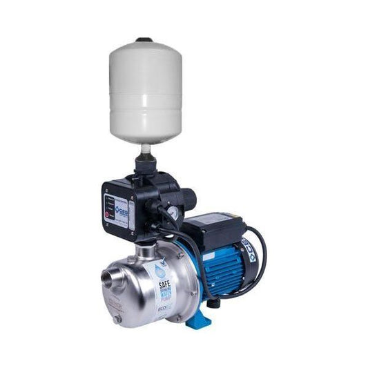 Eco Jet 1.1kW Jet Pressure Pump for Large Homes (Complete with Pressure Tank)