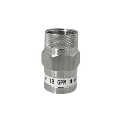 Greenway Stainless Steel Flow Restrictor - UV Water Speed Control - 10-18 GPM