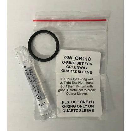 Replacement O-Ring Sets - For UV Quartz Sleeves - Greenway, Sterilight, Splenvue & Germicidal