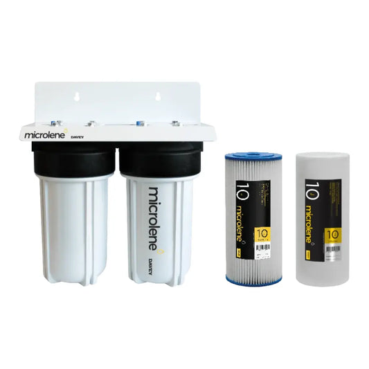 Davey Microlene KAS10J Twin Filter Kit – 10" Jumbo | Rainwater | WaterMark Approved