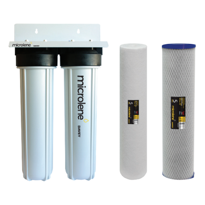 Davey Microlene KAS20JM Whole House Water Filter - 2 Stage Mains, 20" Jumbo Housings NZ