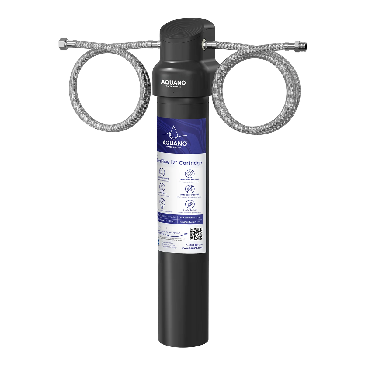 Aquano KlearFlow 17" 1 Micron Underbench Water Filter Kit – Puretec PureMix Z7 Alternative