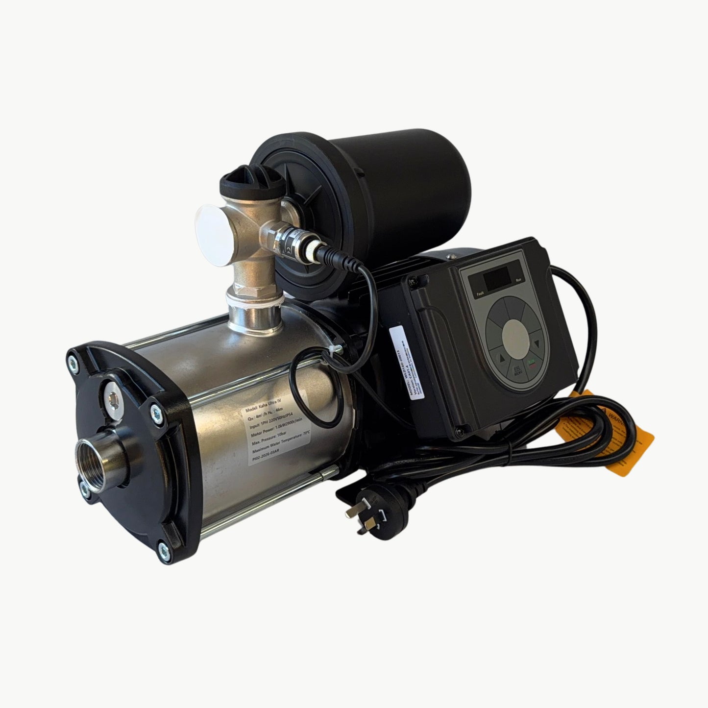 Waimana Kaha Ultra IV Variable Speed Pressure Pump - 1.5hp, Constant Pressure, Tank Supply NZ