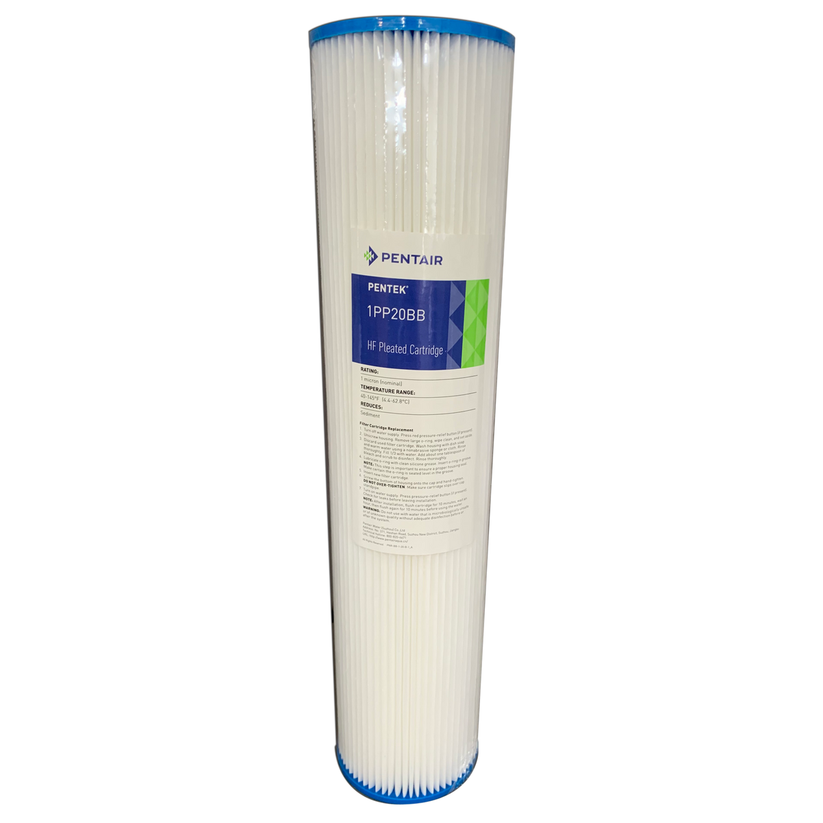 Pentair 20" Jumbo Polypleated Washable Sediment Water Filter Cartridge