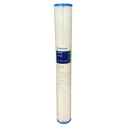 Pleated Sediment Water Filter (10" or 20" x 2.5") - Reusable - Pentair HF Series