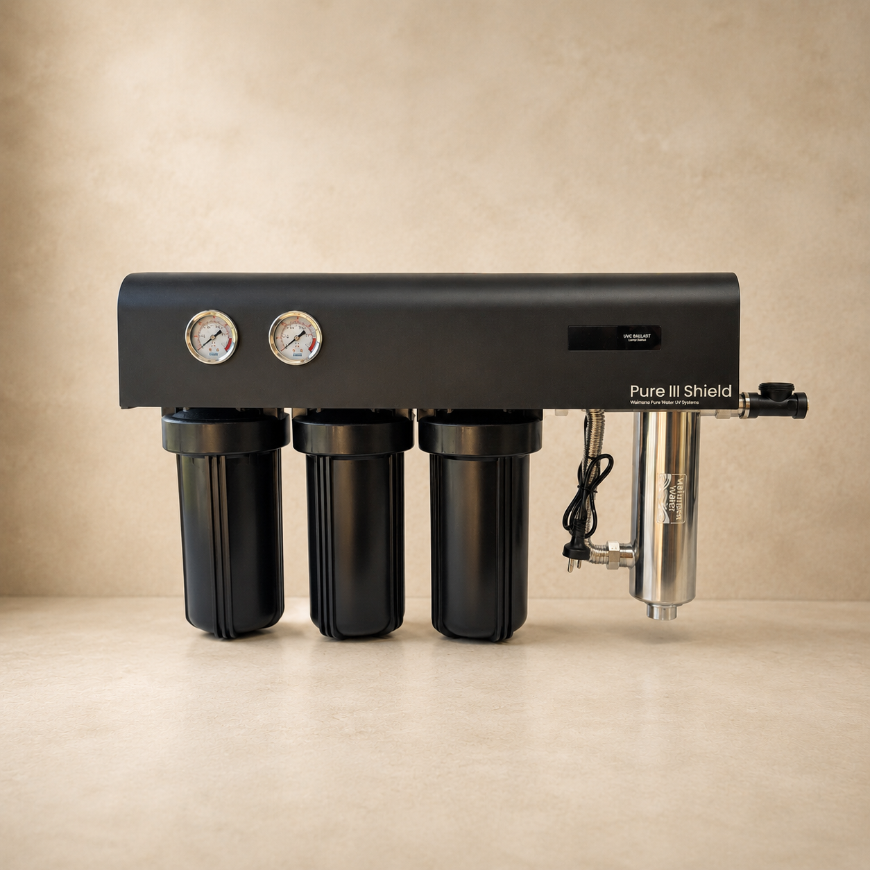 Waimana Pure III Whole House UV Water Filter System – 3 Stage, 30L/min
