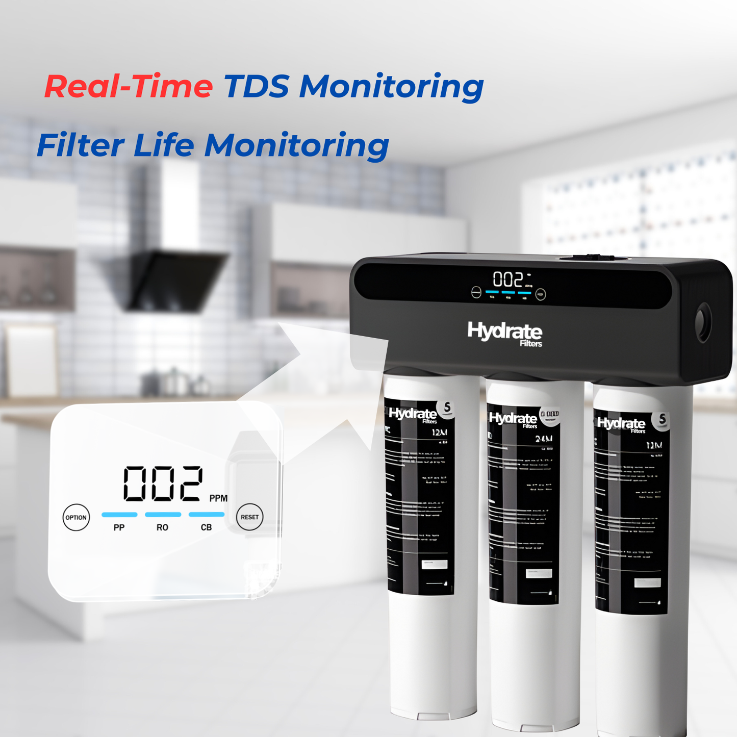Hydrate Filters RO Mineral+ Reverse Osmosis Underbench Filter - Fluoride & Nitrate Removal NZ