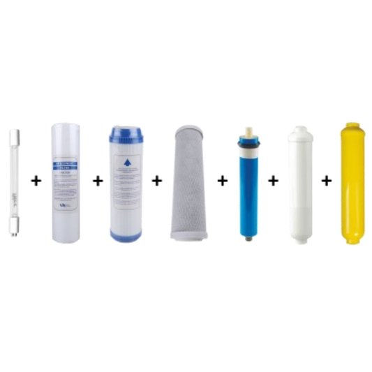 Filtration Station  Reverse Osmosis + UV Full Replacement Kit (membrane 50 GPD, 6W UV, pre/post filters)
