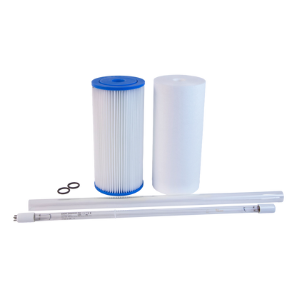 Compatible Replacement Filter and UV Lamp Service Kit for Puretec Hybrid G8, R3 and WU-UV100