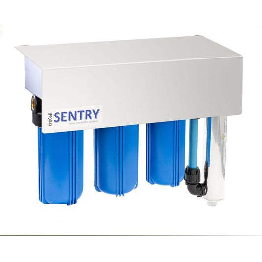 Trevoli 10" Triple Jumbo Whole House Rainwater Filtration & UV System (Small/Medium Home)