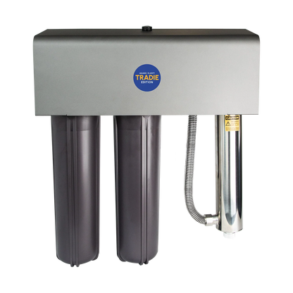 Aquano Klarify Tradie Edition UV-220 20" Jumbo 2-Stage Whole House UV Water Filtration System