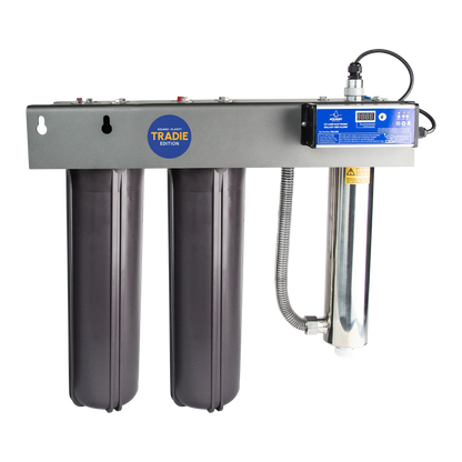 Aquano Klarify Tradie Edition UV-220 20" Jumbo 2-Stage Whole House UV Water Filtration System