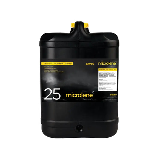 Davey Microlene Acquasafe Tank Water Disinfectant – 25 Litre (AS-25) – Bulk Chlorine-Free Treatment for Large Rainwater Tanks
