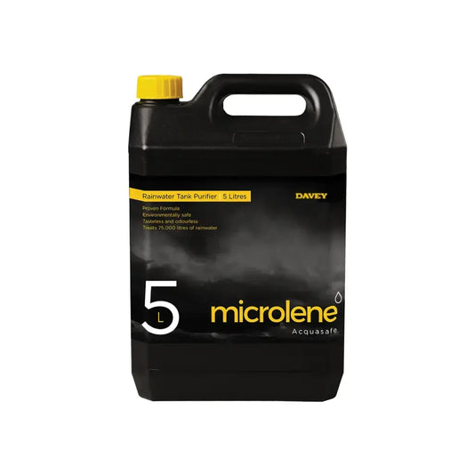 Davey Microlene Acquasafe Tank Water Disinfectant – 5 Litre (AS-5) – Long-Lasting, Chlorine-Free Treatment for Rainwater Tanks