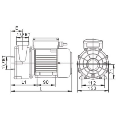 Trevoli WTC100 Spa Pool Pump - Quiet & Compact - Filtration Station