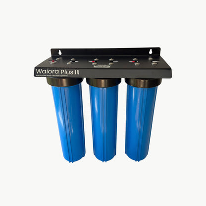 Waimana Waiora Plus III 20" Jumbo Triple Filter Housing Set - 3 Stage Whole House, Housing Only, Rainwater or Mains NZ