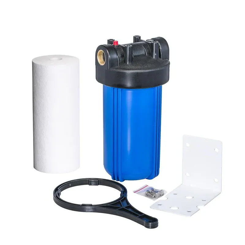 Trevoli Big Blue 10 Inch Single Filter Housing - Option 1, Rainwater & Tank Water NZ