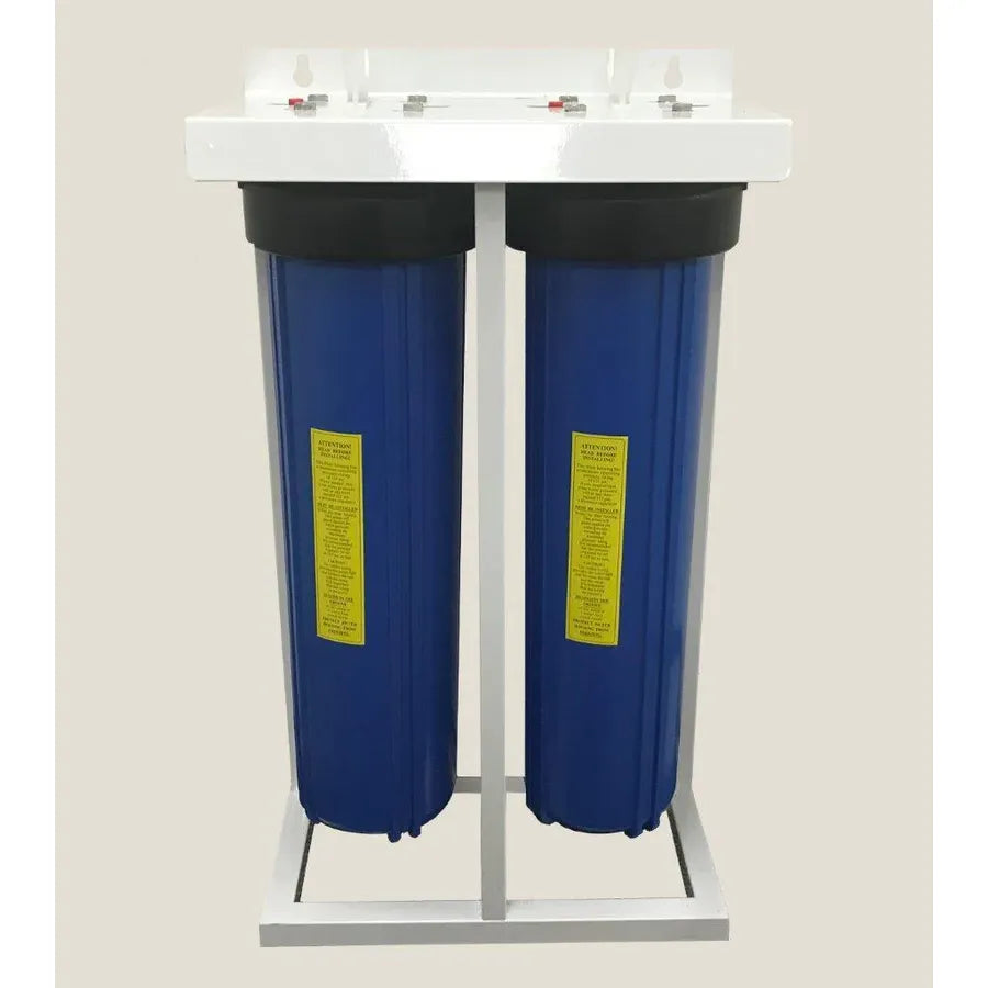 Trevoli Big Blue 20 Inch Twin Filter Housing - Option 5, Rainwater & Tank Water NZ