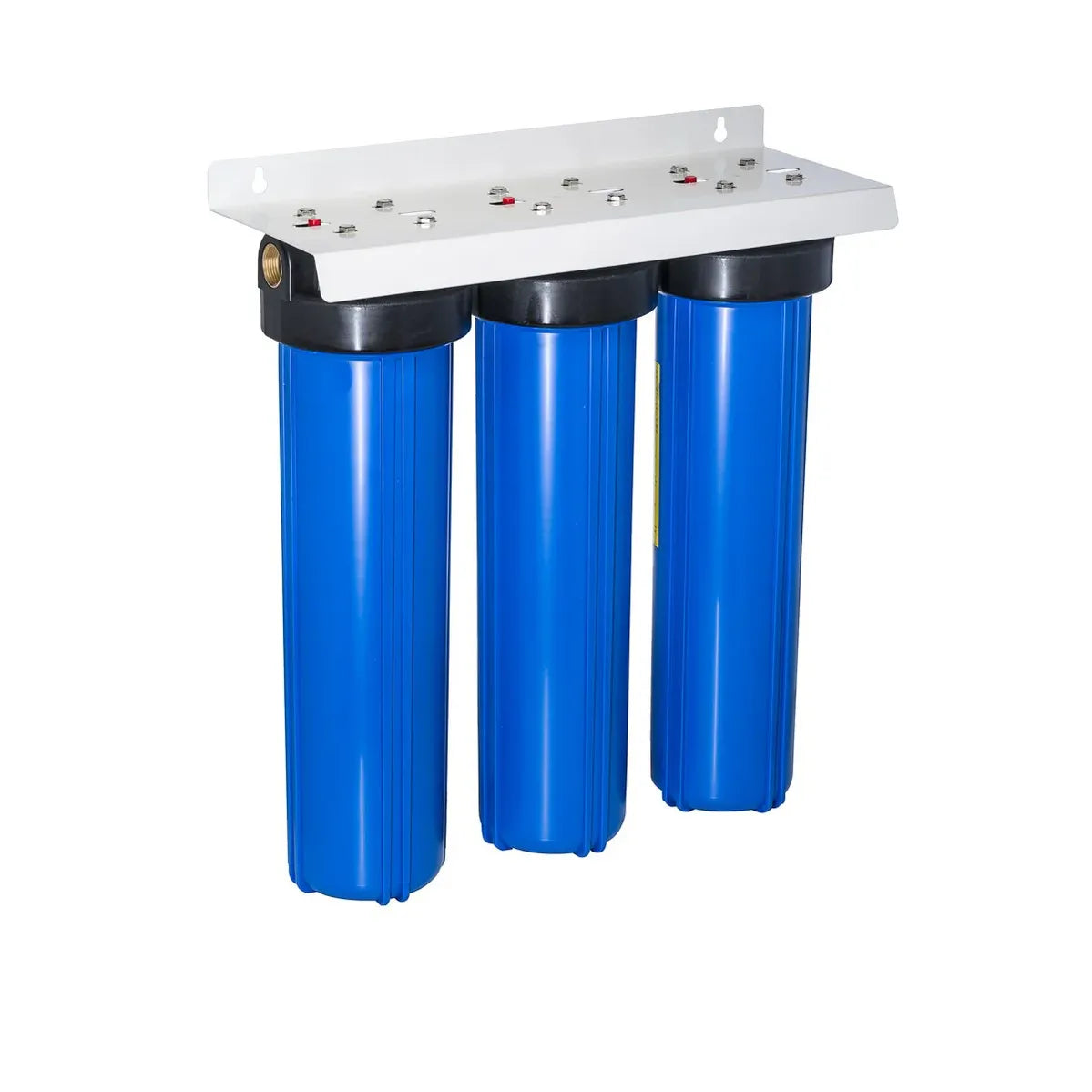 Trevoli Big Blue 20 Inch Triple Filter Housing Set - Mains Water, Chlorine & Heavy Metal Removal NZ