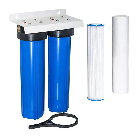 20” Twin Whole House Rainwater Filtration (Medium/Large Home)