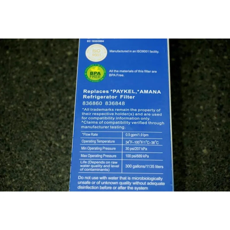 Fisher & Paykel Fridge Water Filter - Spring Source 836848 836860 862285 EFF-6017A NZ