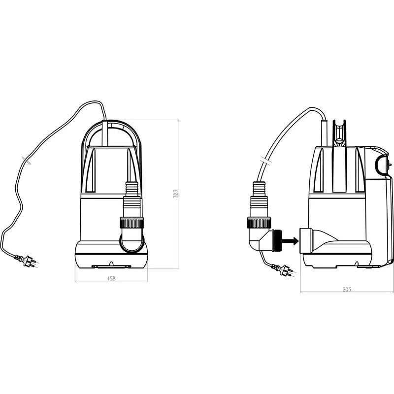 Trevoli JH40011 Submersible Pump - Automatic & Manual Mode, 5mm Low Level NZ